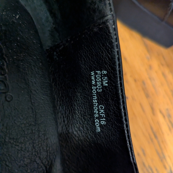 Born Black Leather Loafers - Picture 4 of 9
